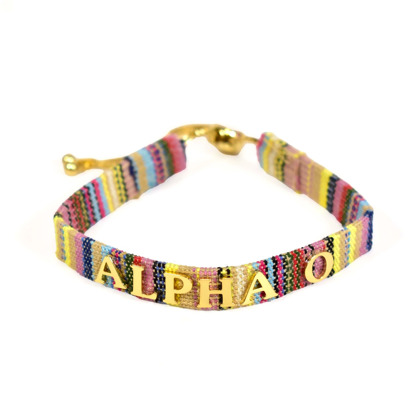Sorority Multi-Colored Woven Bracelet