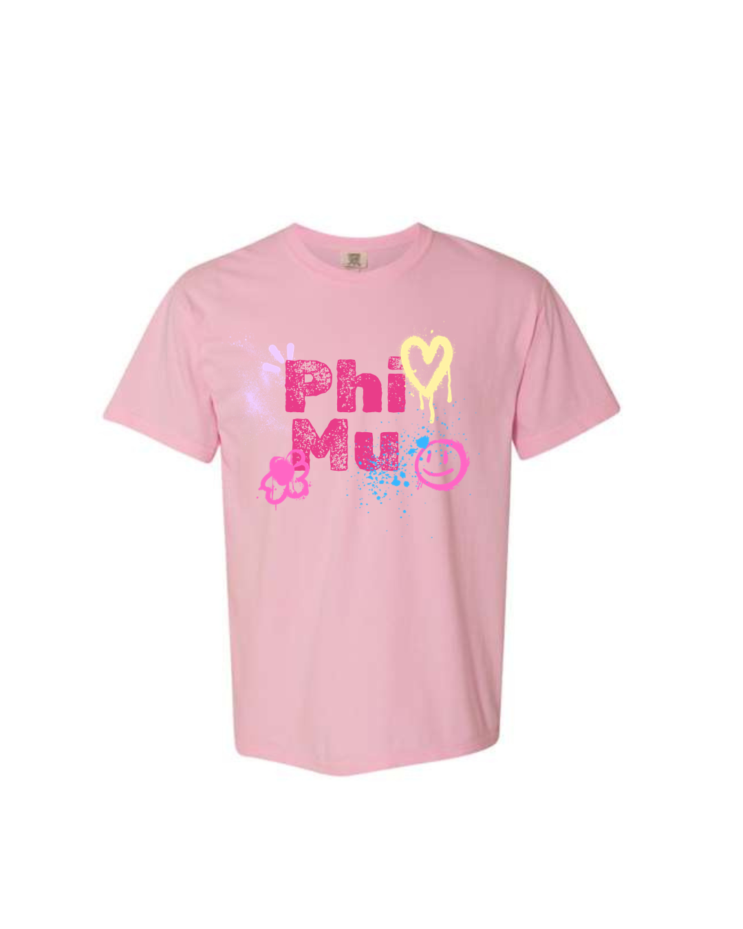 Phi Mu Airbrush Tee