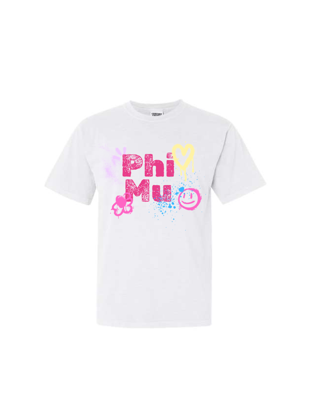 Phi Mu Airbrush Tee