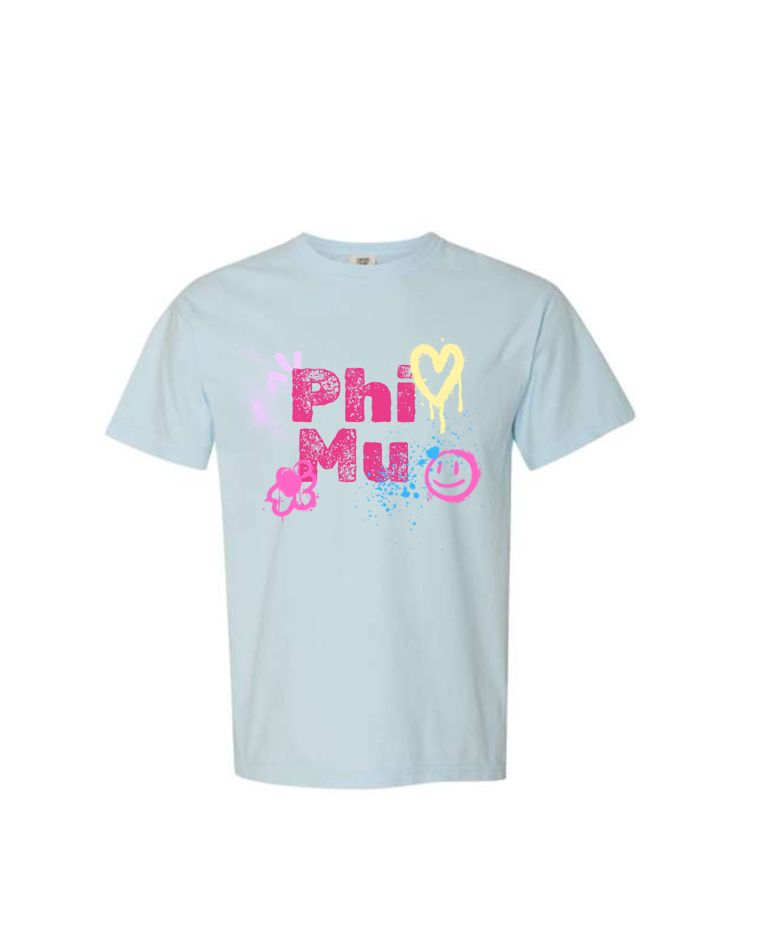 Phi Mu Airbrush Tee
