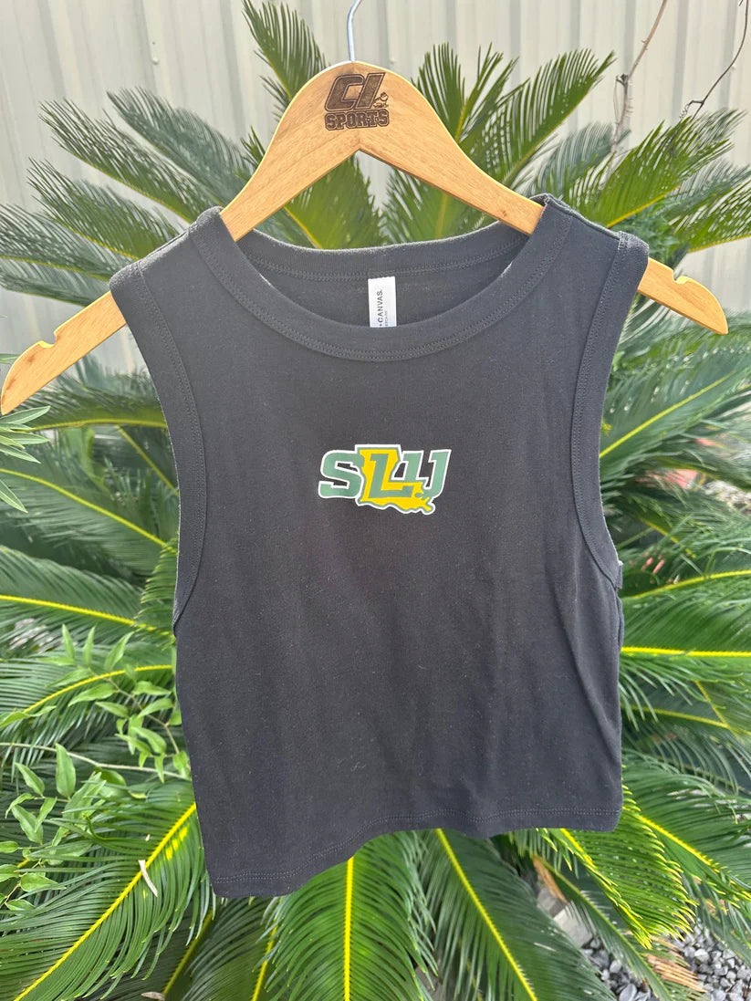 Black SLU Cropped Tank