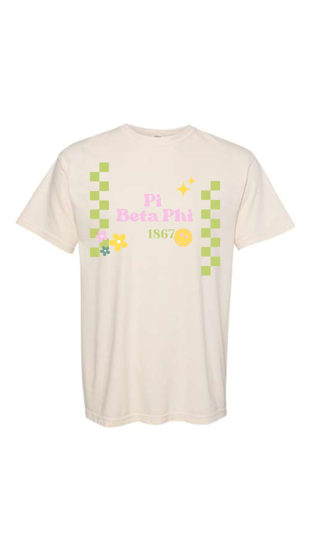 Pi Beta Phi Checkered T-shirt