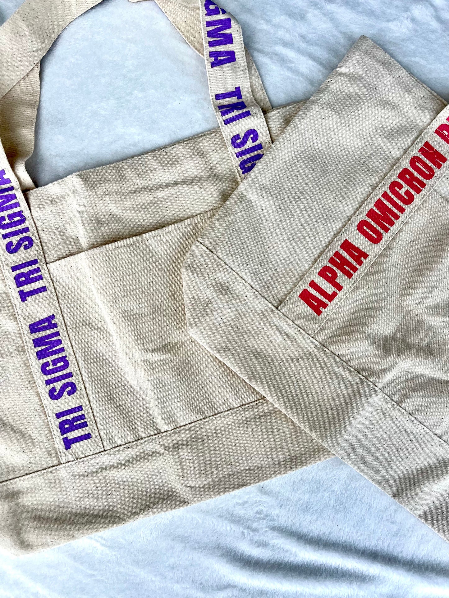Large Canvas Sorority Tote