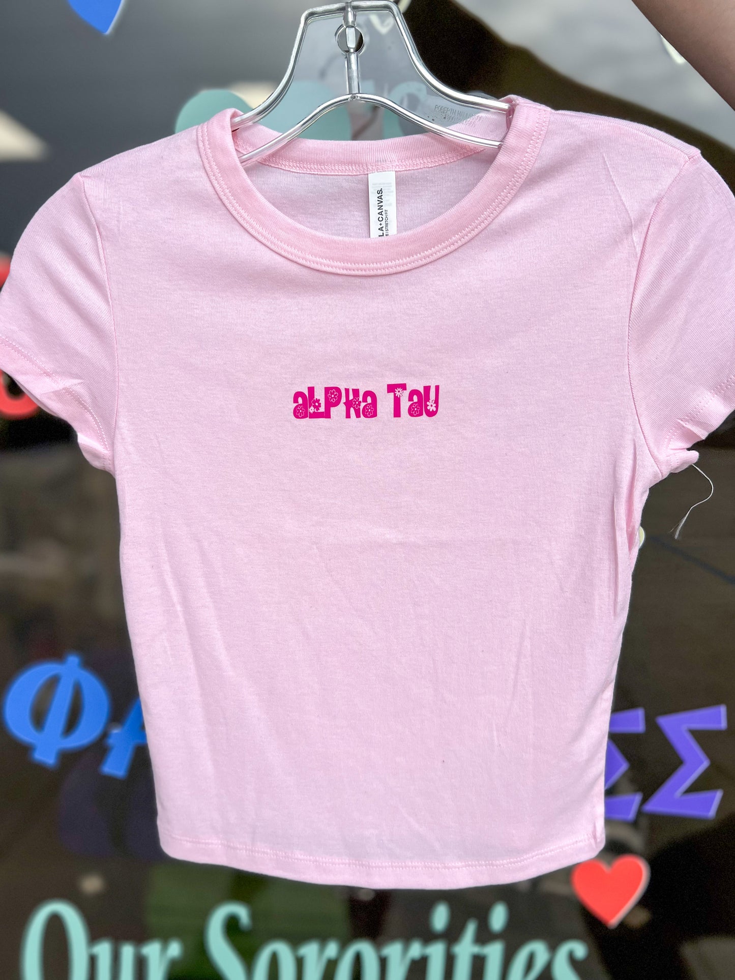 Dainty Sorority Baby Tee