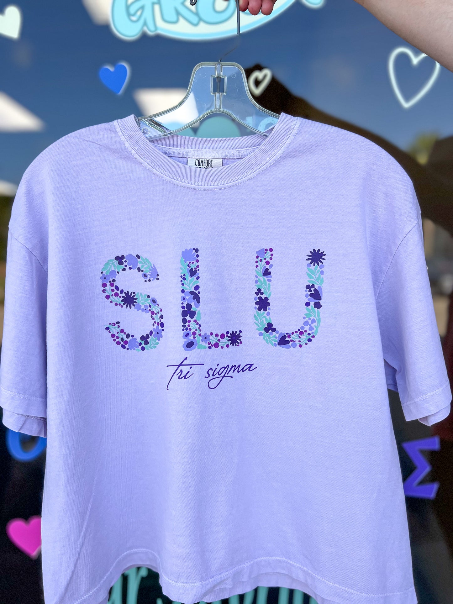 SLU Floral Sorority Crop
