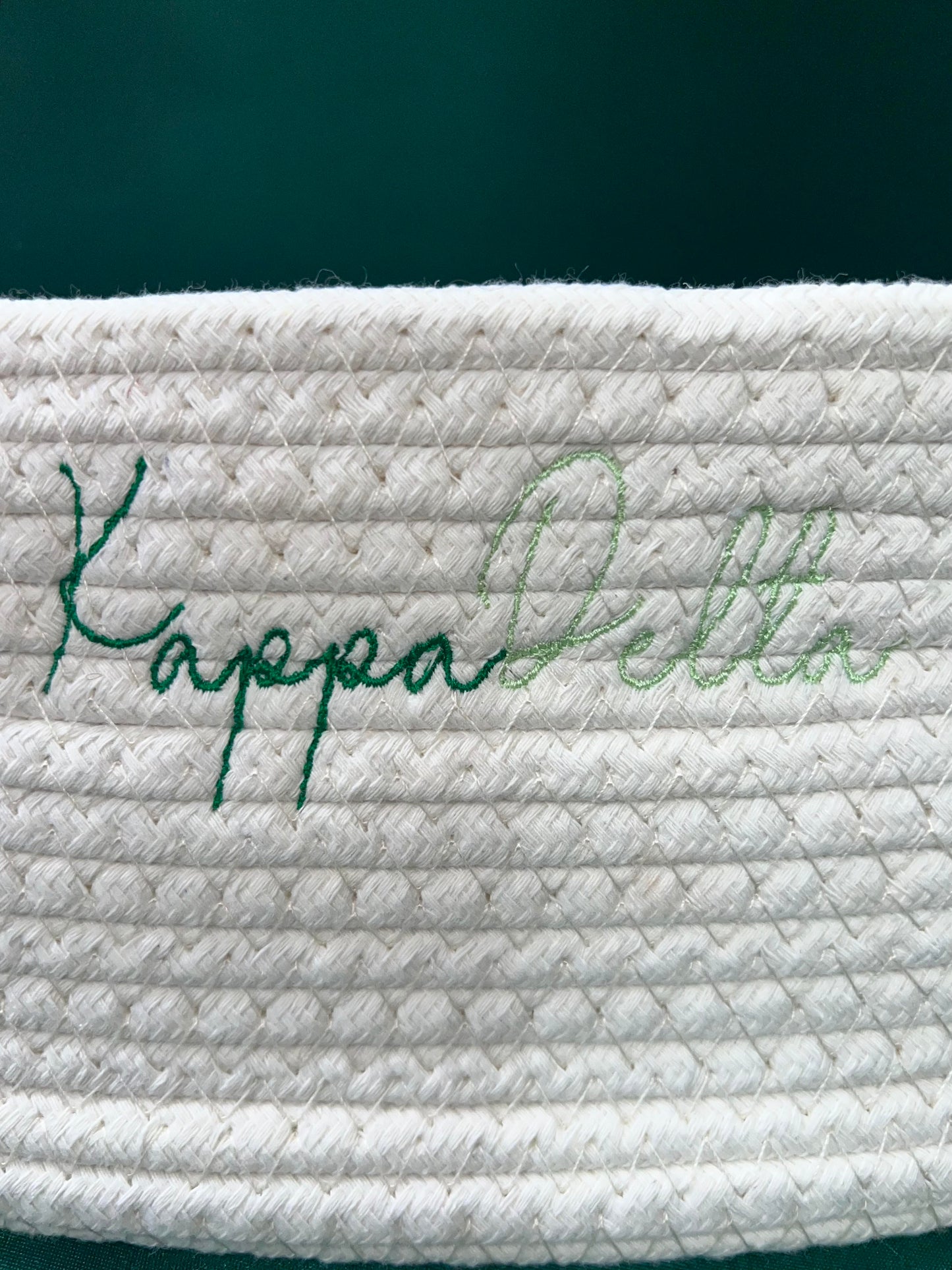Kappa Delta Embroidered Basket