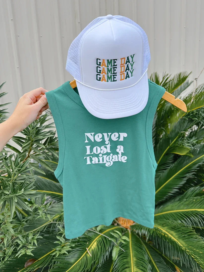 Never Lost A Tailgate Cropped Tank