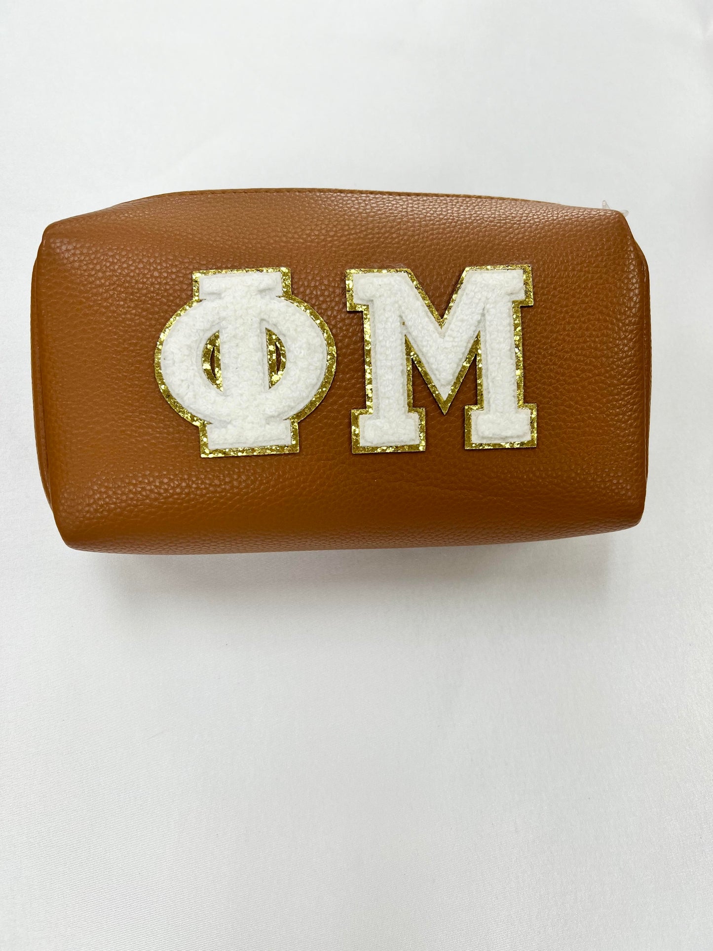 Chenille Patch Leather Bag