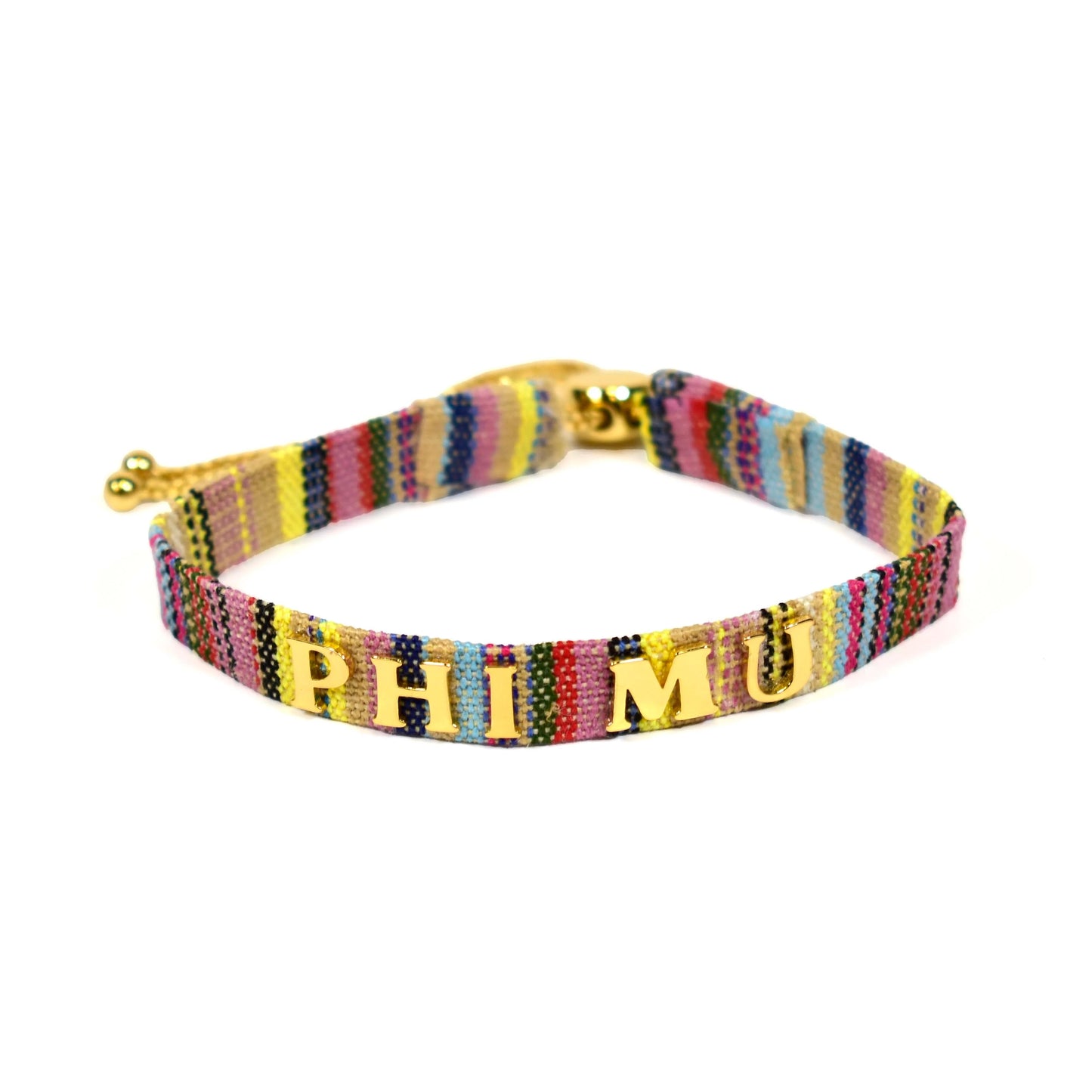 Sorority Multi-Colored Woven Bracelet