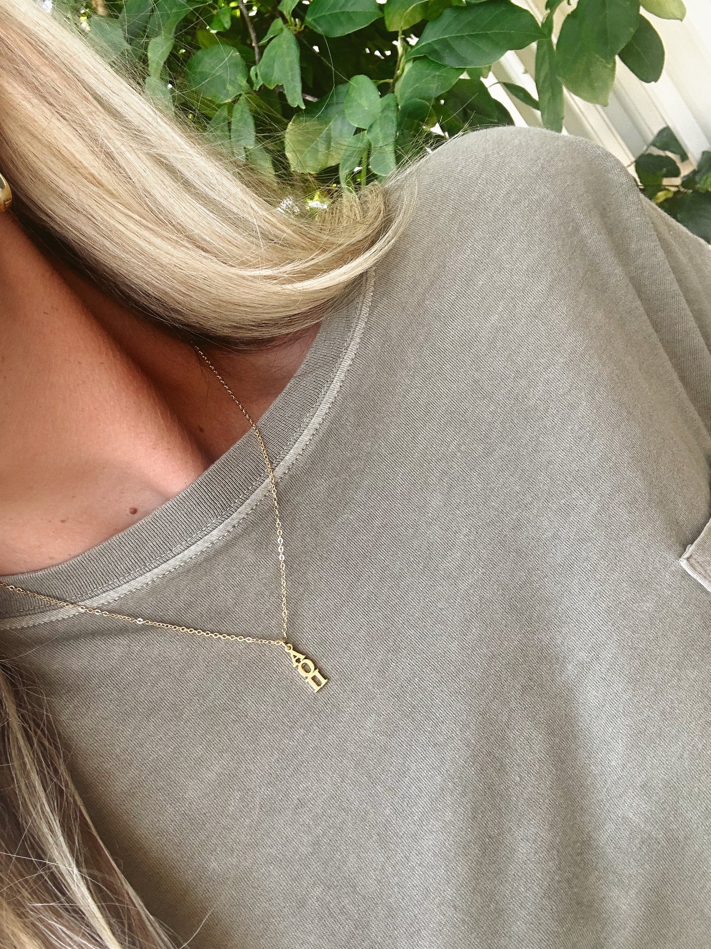 Phi Mu Lavalier Necklace