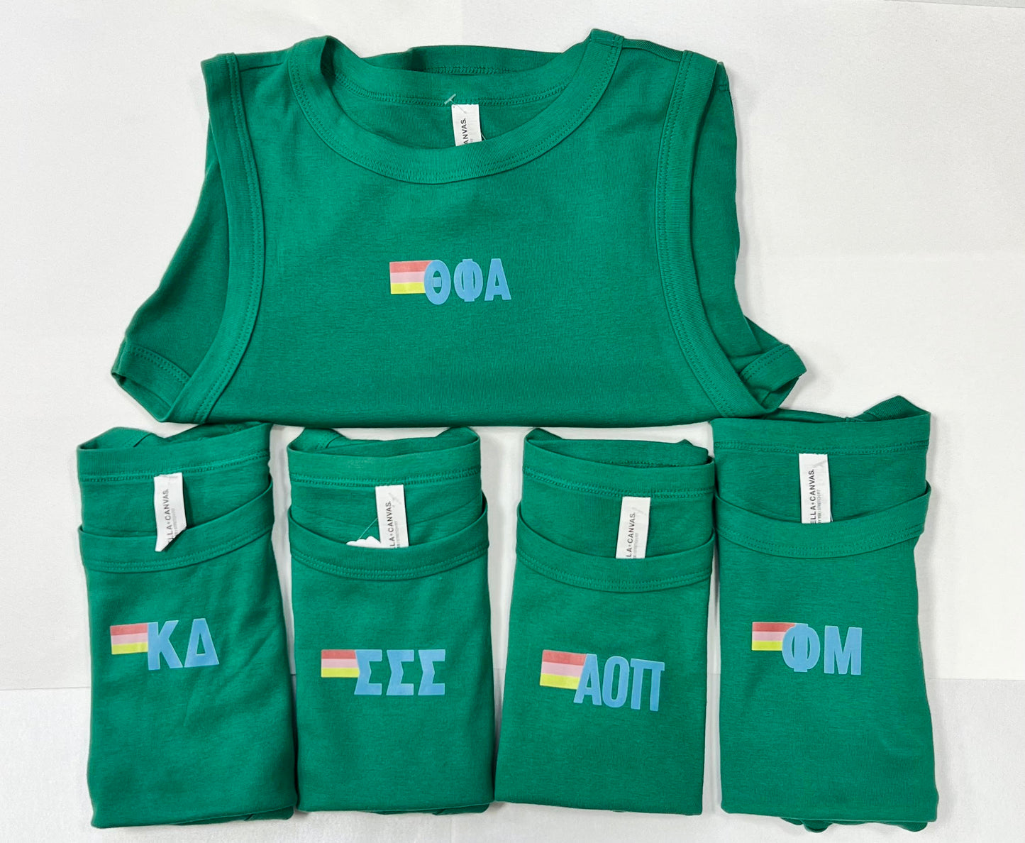 Green Sorority Crop Top