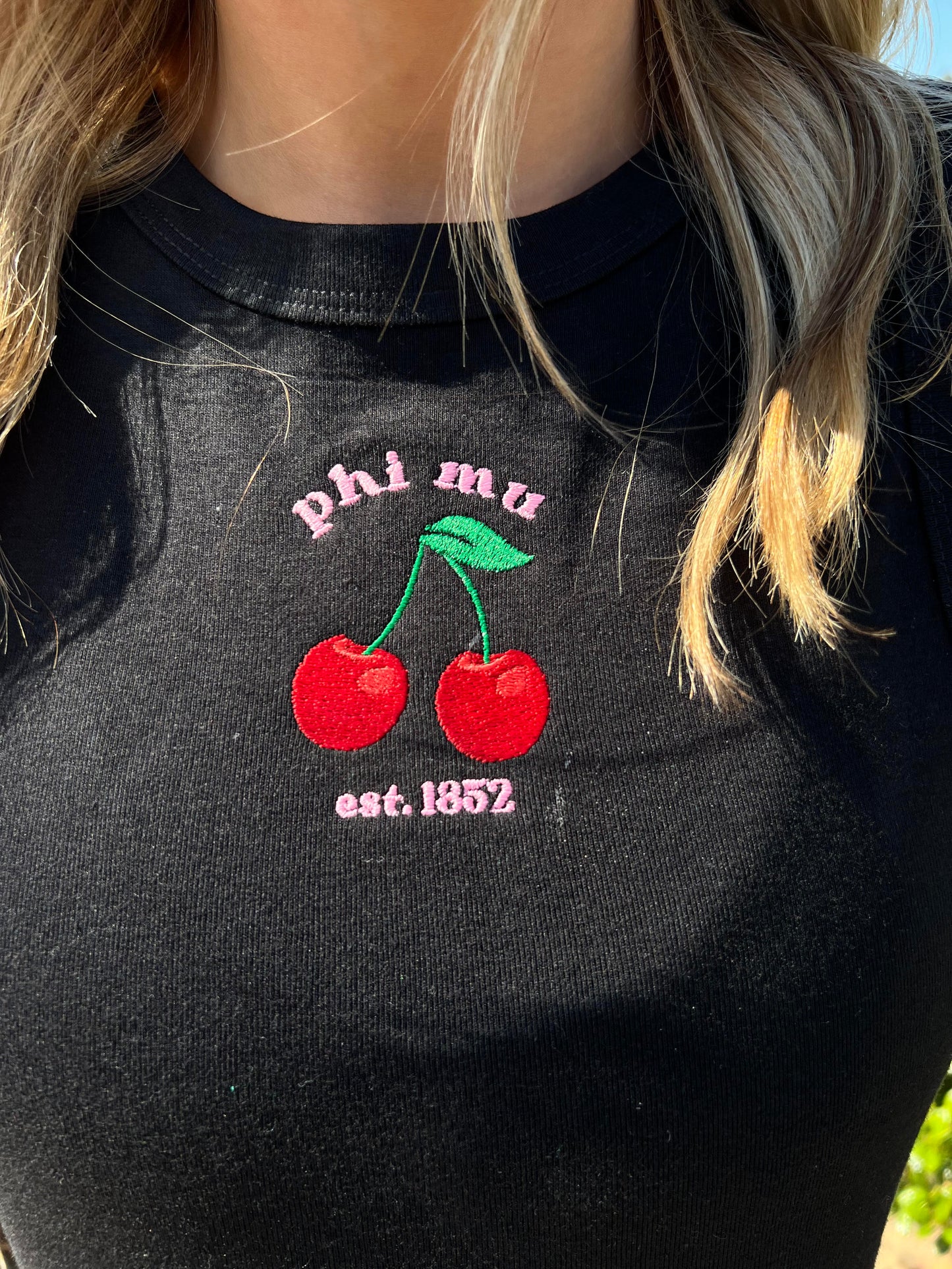 Sorority Cherry Crop Top