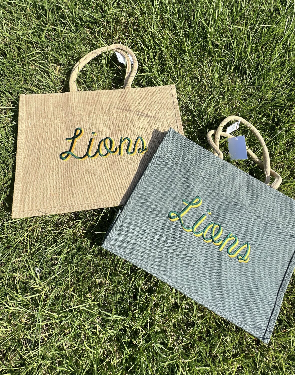 Lions Script Tote