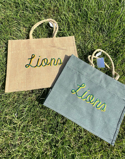 Lions Script Tote