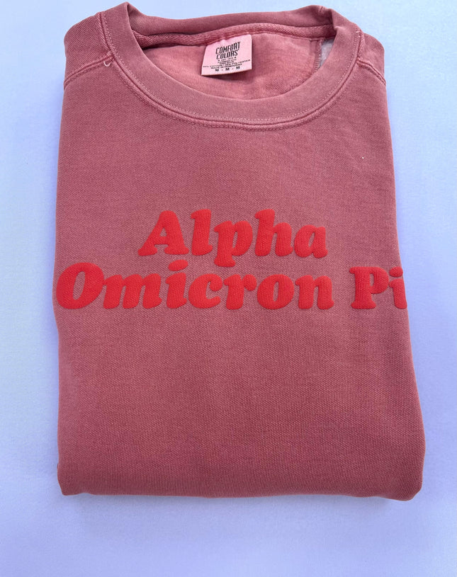 Sorority Puff Pullover- Comfort Colors