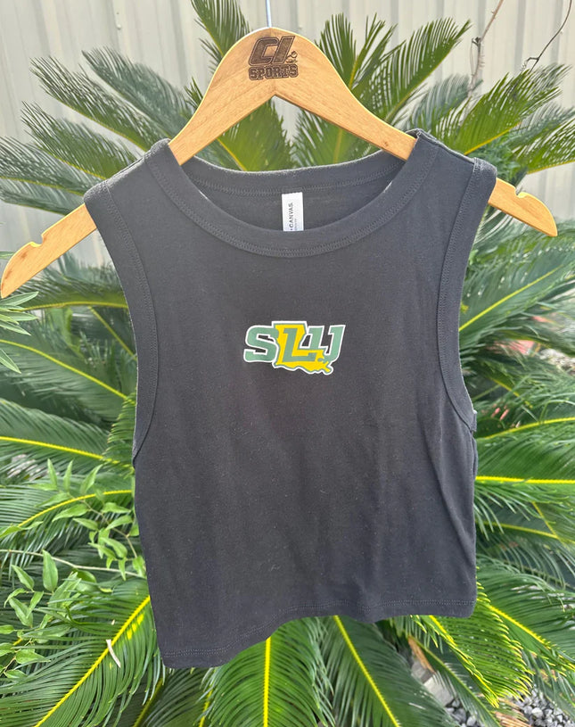 Black SLU Cropped Tank
