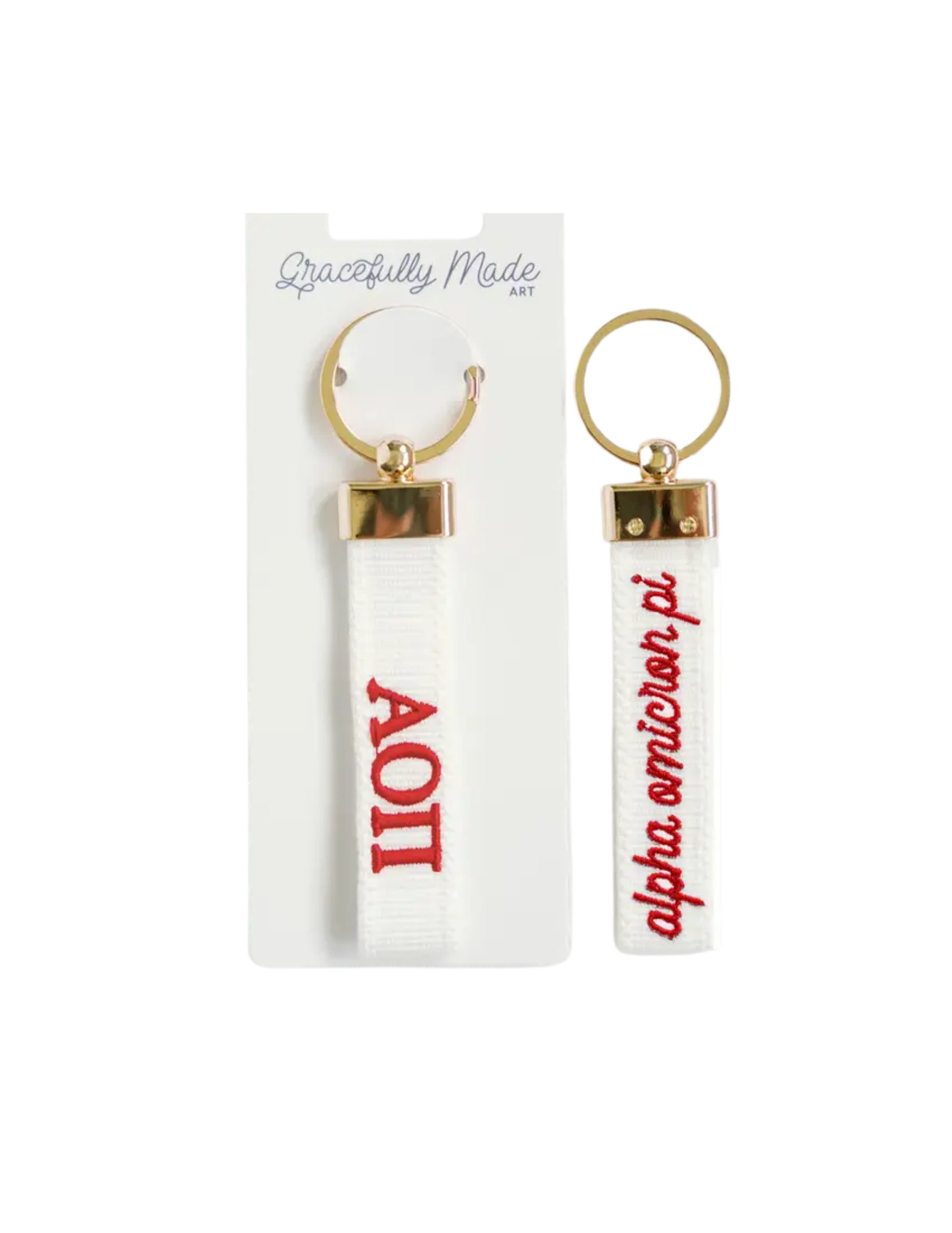 Alpha Omicron Pi keychain