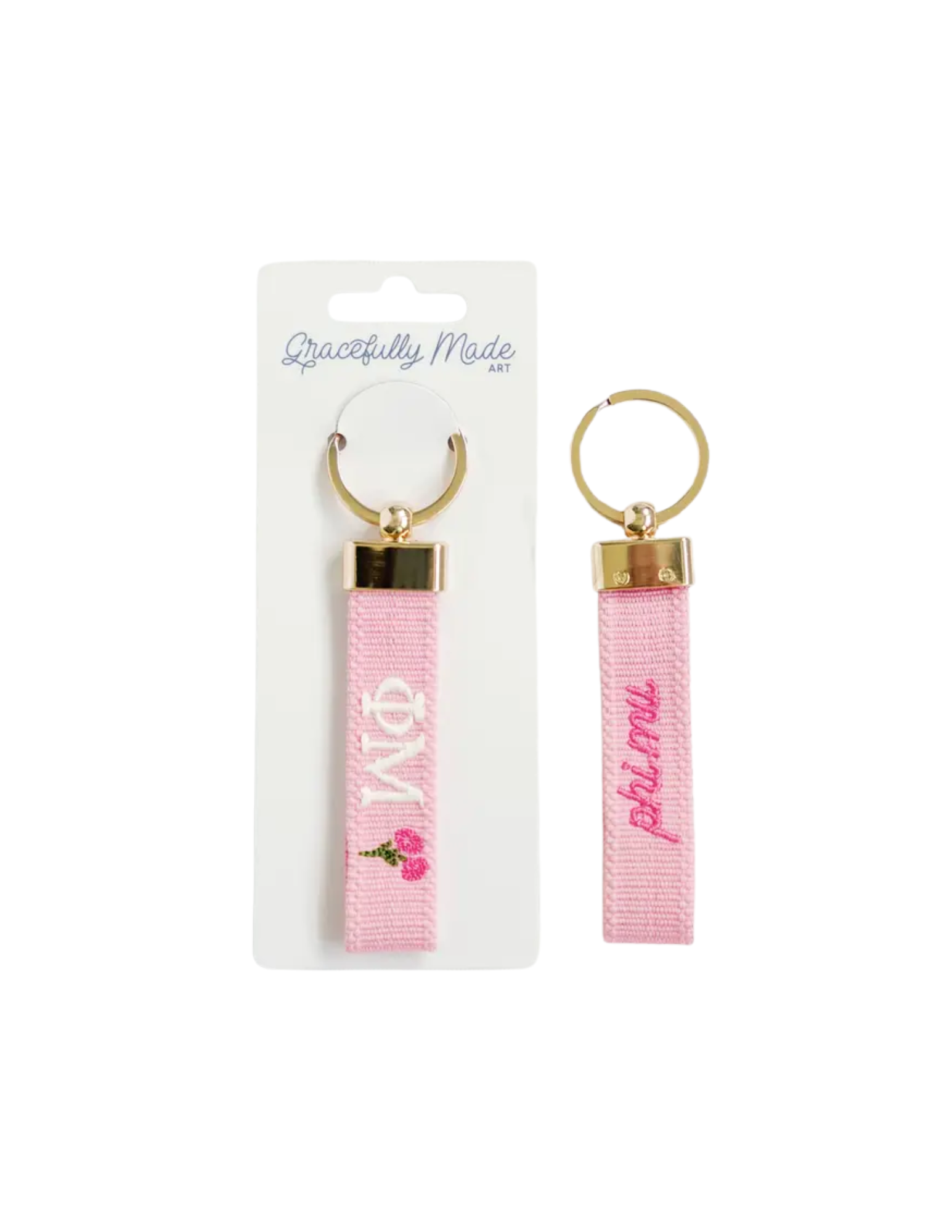 Phi Mu keychain
