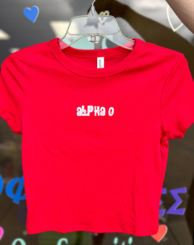 Dainty Sorority Baby Tee