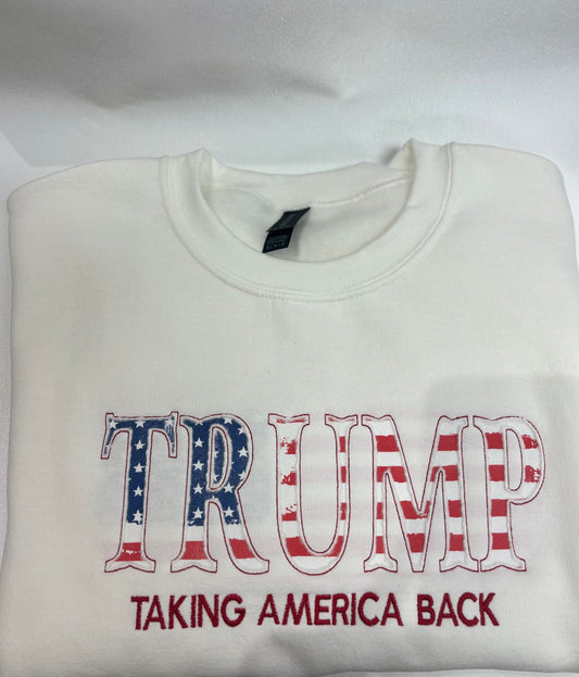 Trump Reverse Applique Sweatshirt
