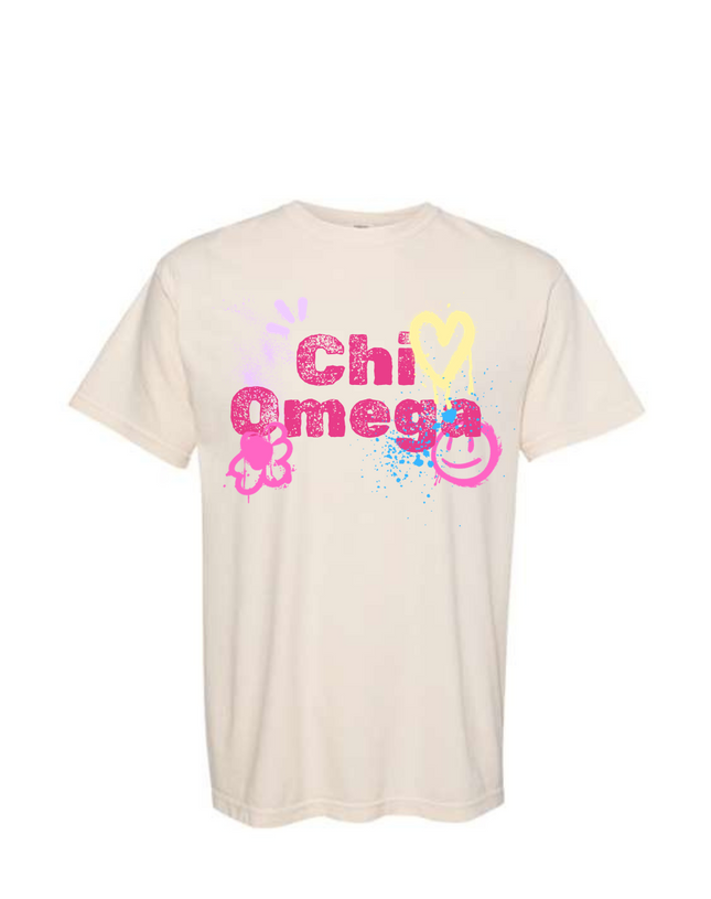 Chi Omega Airbrush Tee