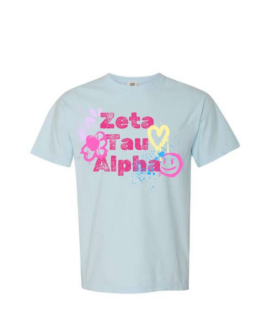 Zeta Tau Alpha Airbrush Tee