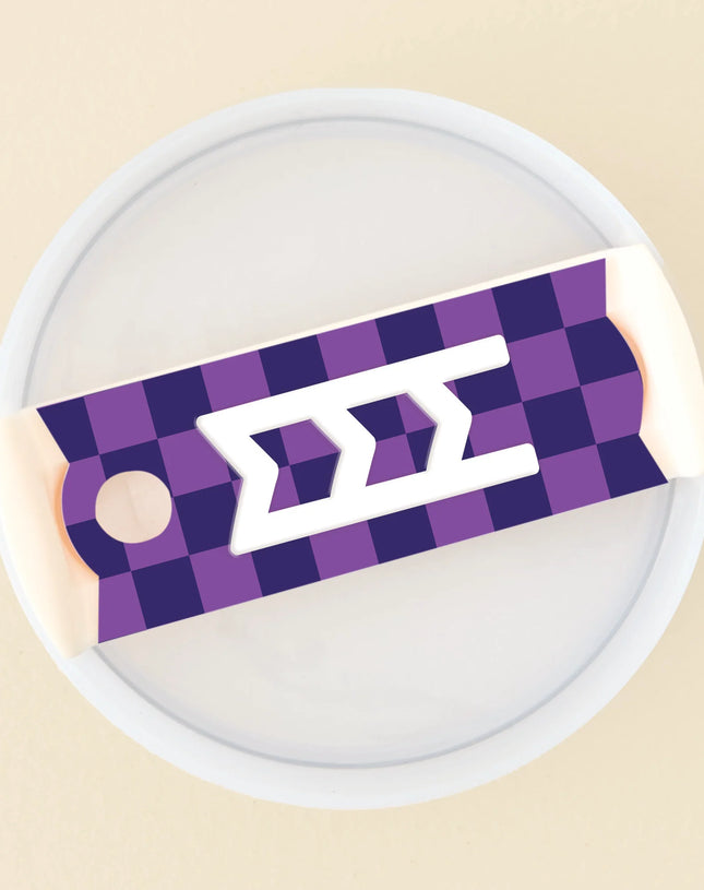 Checkered Tumbler Tag