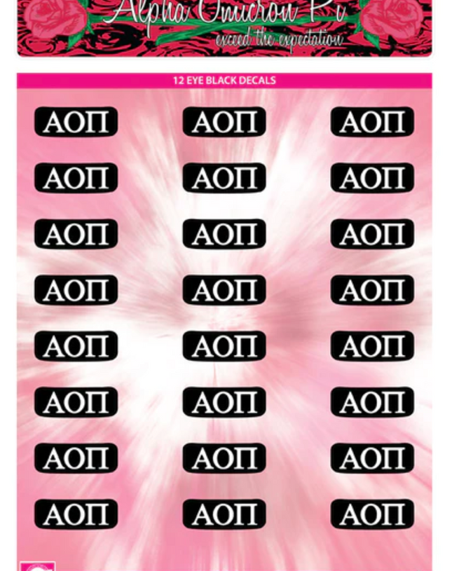 Sorority Eye Black Stickers