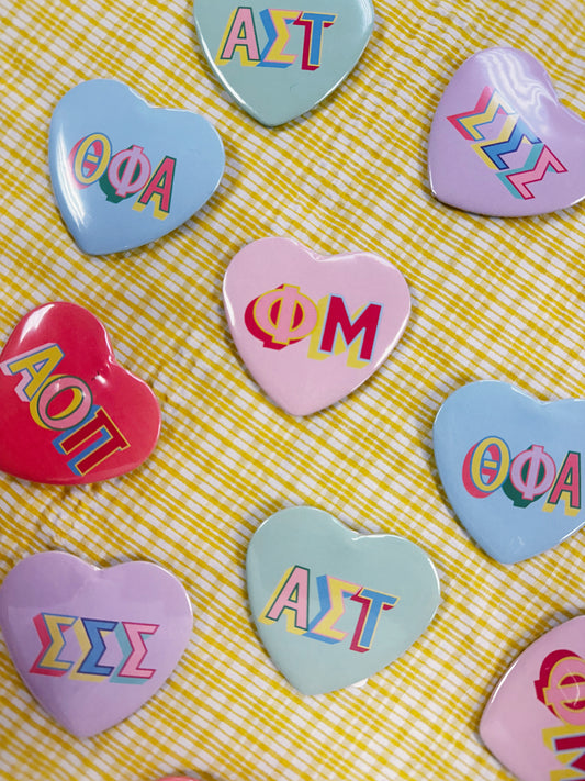 Sorority Heart Pins