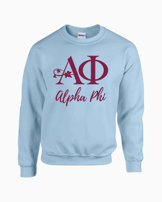 Alpha Phi Logo Crewneck
