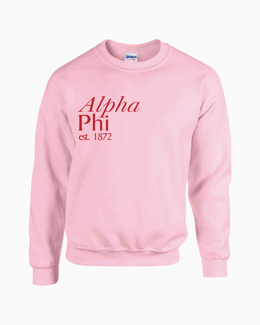Alpha Phi Est. Crewneck