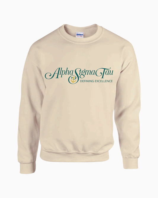 Alpha Sigma Tau Logo Crewneck