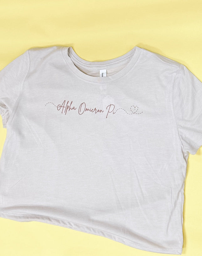 Alpha Omicron Pi Invisible String Tee
