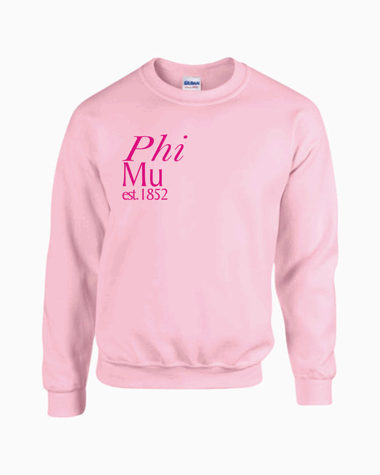 Phi Mu Est. Crewneck