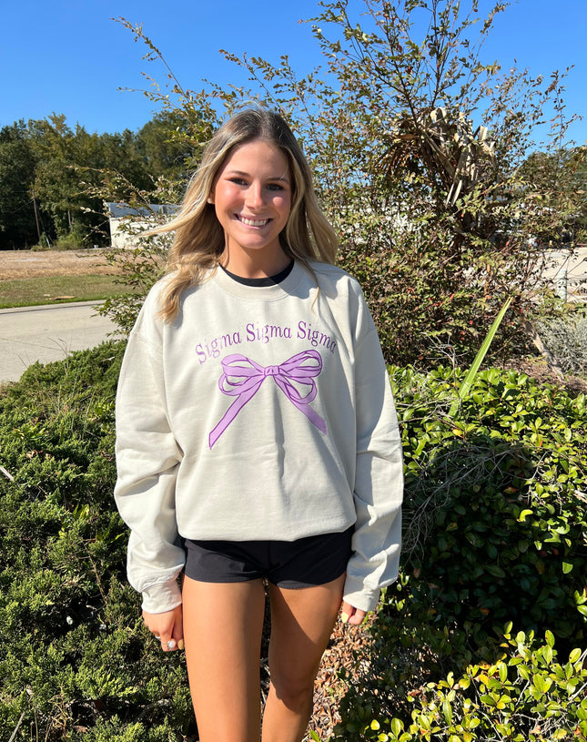 Sorority Bow Sweatshirt
