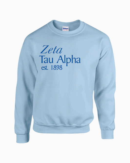 Zeta Tau Alpha Est. Crewneck